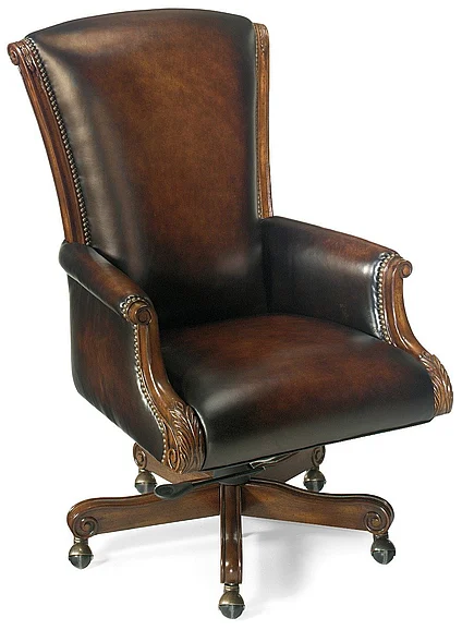Hooker Furniture Samuel Executive Swivel Tilt Chair in Brown EC245