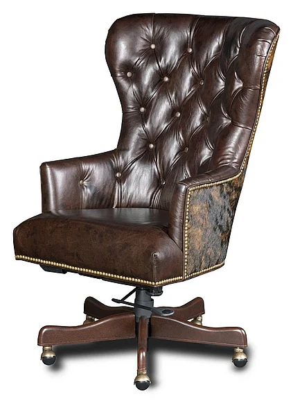 Hooker Furniture Kingston Eden with Dark Brindle HOH Home Office Chair in Brown EC448-087