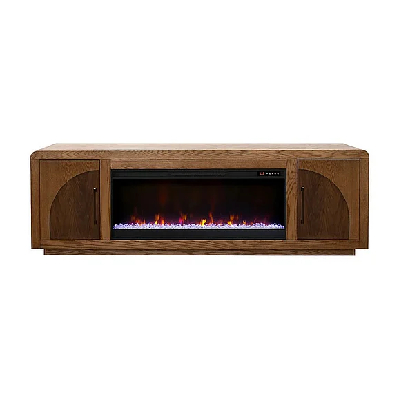 Legends Furniture Eclipse Super Fireplace Console in Bourbon/Walnut EC5410.OBR