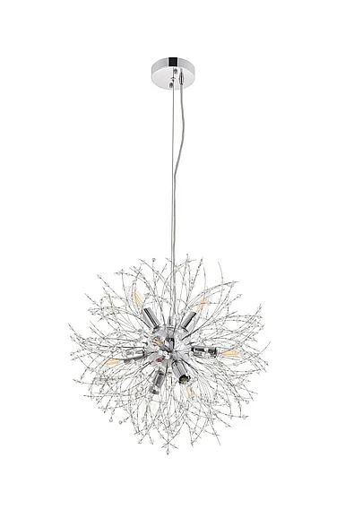 Elegant Flores 8 Light Chrome Pendant LD5052D20C CLOSEOUT