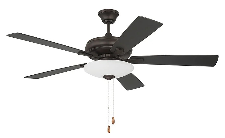 Craftmade 52" Eos 3 Light Bowl in Espresso w/ Espresso/Walnut Blades ECF111ESP5-ESPWLN