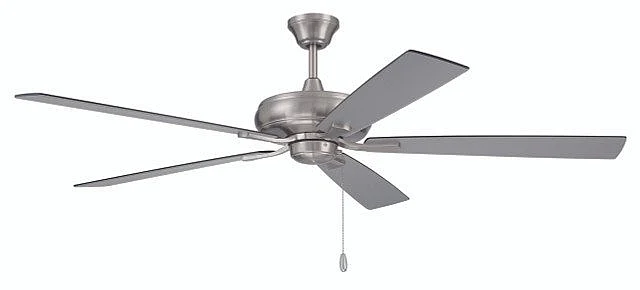 Craftmade Eos 60" 5-Blade Ceiling Fan in Flat Black w/ Flat Black/Greywood Blades