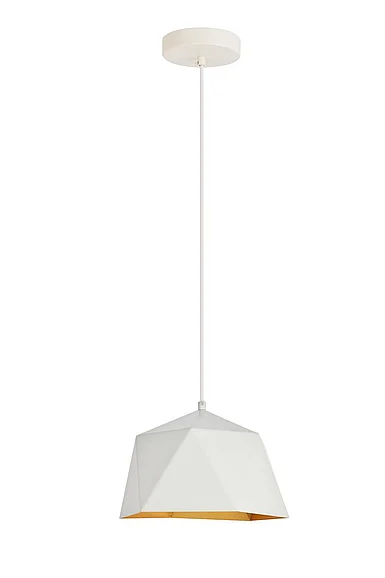 Elegant Arden Collection Pendant D10.2 H6.7 LT:1 Frosted White and Gold Finish LDPD2078 CLOSEOUT