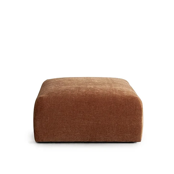 Diamond Sofa Echo Ottoman in Amber Fabric ECHOOTAM