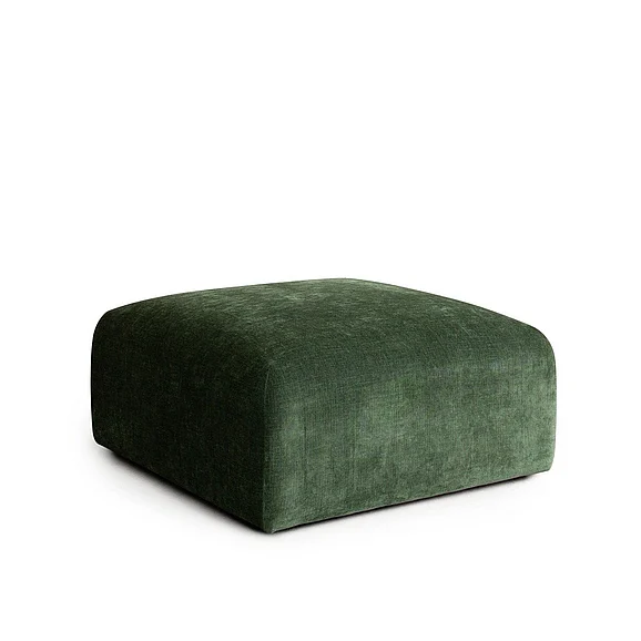Diamond Sofa Echo Ottoman in Spruce Green ECHOOTSP