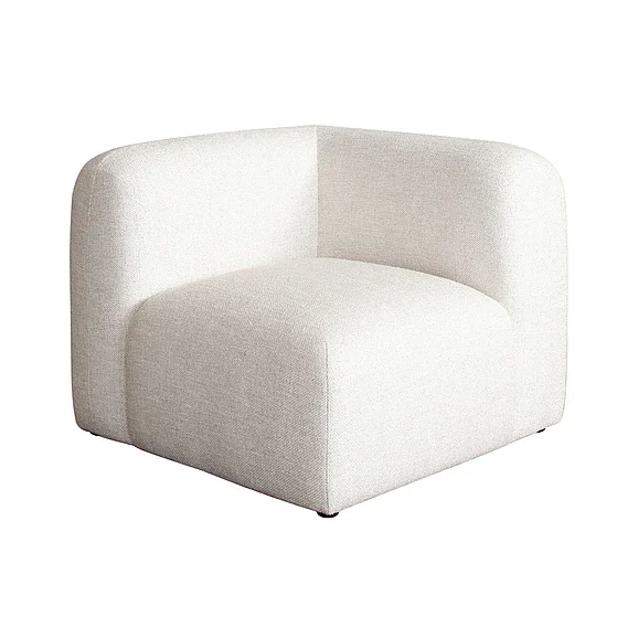 Diamond Sofa Echo Square Corner in Cream Fabric ECHOSCCM