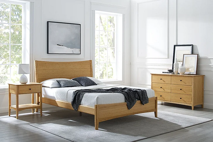 Greenington Willow 2pc Platform Bedroom Set in Caramelized