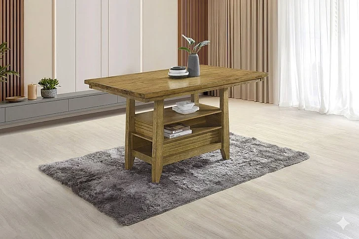ECI San Antonio Counter Height Table in Antique Brown 4494-00-CT/CTB