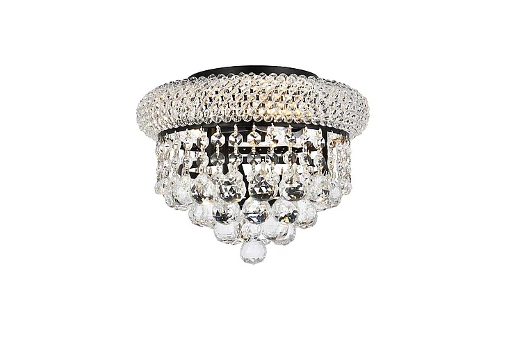 Elegant Primo 10 In. Black Flush Mount V1800F10BK/RC CLOSEOUT