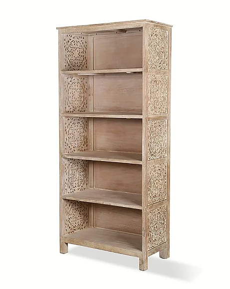 Parker House Crossings Eden Bookcase in Beige EDE#330