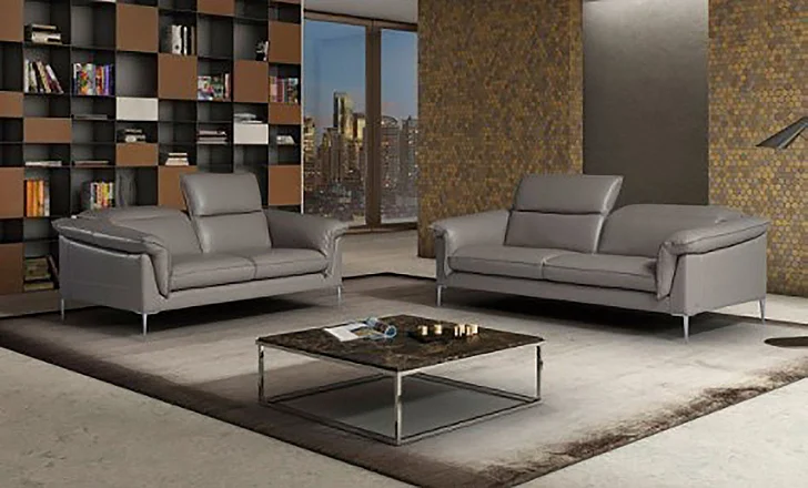 J&M Eden 2pc Living Room Set in Grey