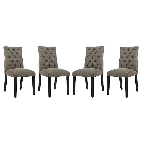 Modway Duchess Dining Chair in Granite (Set of 4) EEI-3475-GRA