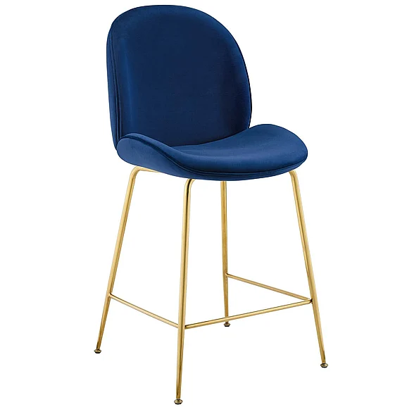 Modway Scoop Counter Stool in Navy EEI-3549-NAV
