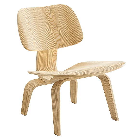 Modway Fathom Wood Lounge Chair in Natural EEI-510-NAT