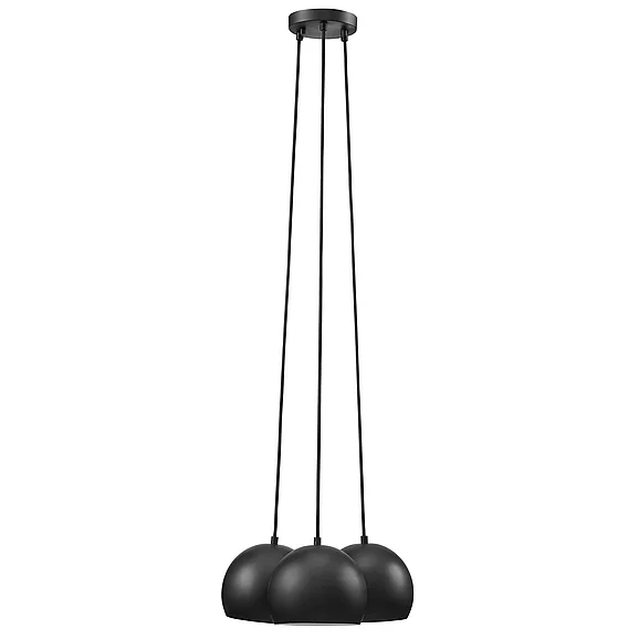 Modway Chalice 3-Light Metal Pendant in Black EEI-5614-BLK