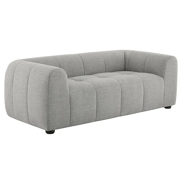 Modway Liana Upholstered Fabric Loveseat in Pewter EEI-6867-PEW