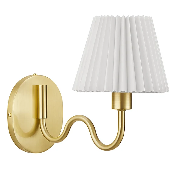 Modway Wave Squiggle Arm Wall Sconce in Brass EEI-6873-BRA