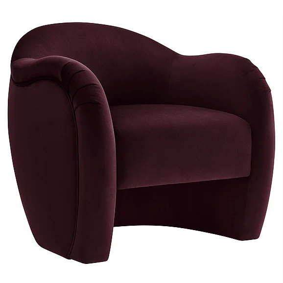 Modway Compose Performance Velvet Accent Chair in Mulberry EEI-7074-MUL