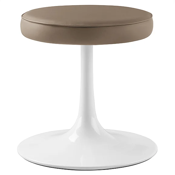 Modway Lippa Vegan Leather Round Stool in Mushroom Brown EEI-7264-MUS