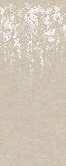 York Ronald Redding Sakura Blooms Neutral Wall Mural (Double Roll) ZA8059M