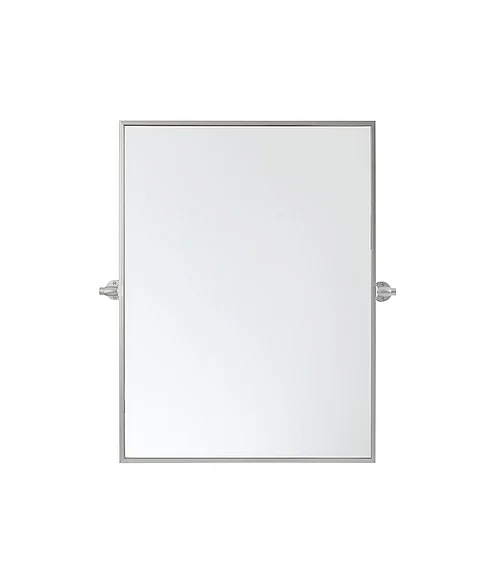 Elegant Rectangle Pivot Mirror 24X32 In. in Silver MR6E2432SIL CLOSEOUT