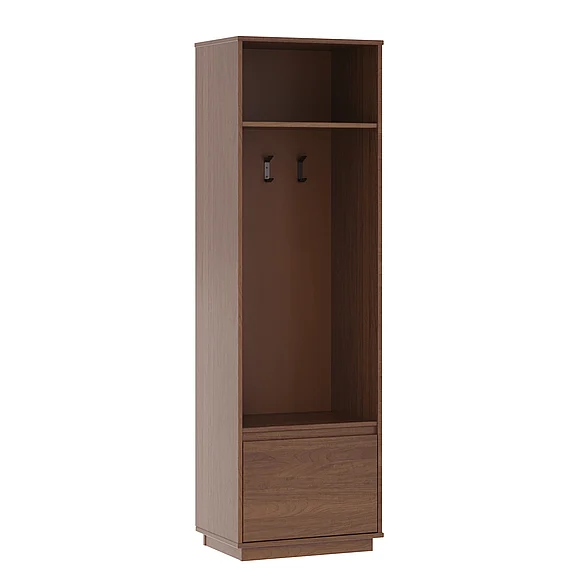 Linon Rawlins Mid Century Hall Tree 1 Drawer RW433WAL01U
