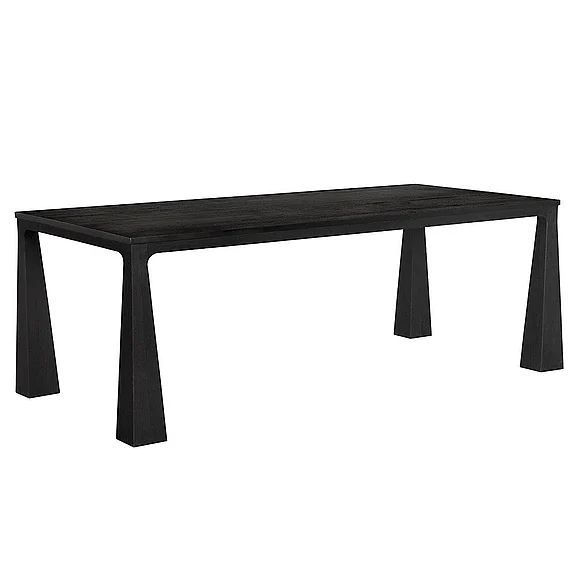 Noir Furniture Luther Dining Table, Charcoal Black EG-10CHB
