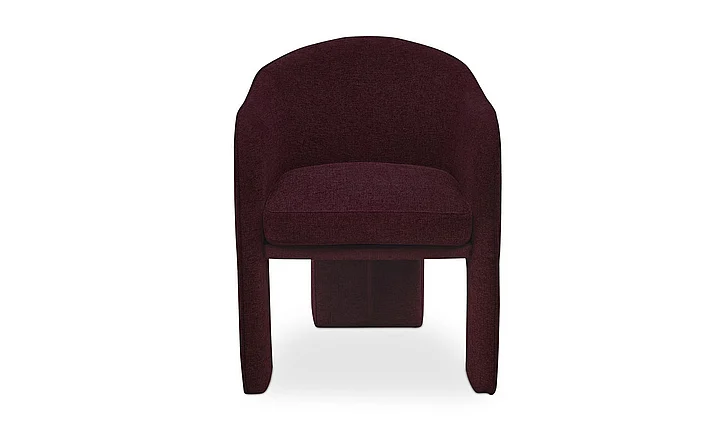 Moe's Home Clara Dining Chair in Performance Fabric Plum EH-1116-38