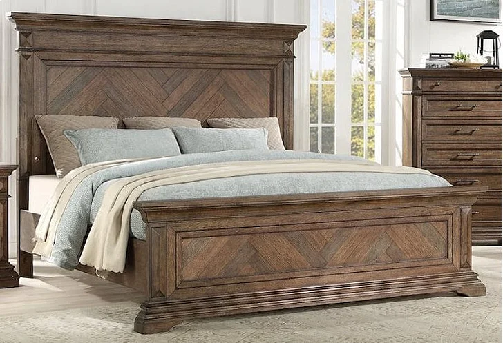 New Classic Furniture Mar Vista King Bed in Brushed Walnut PROMO