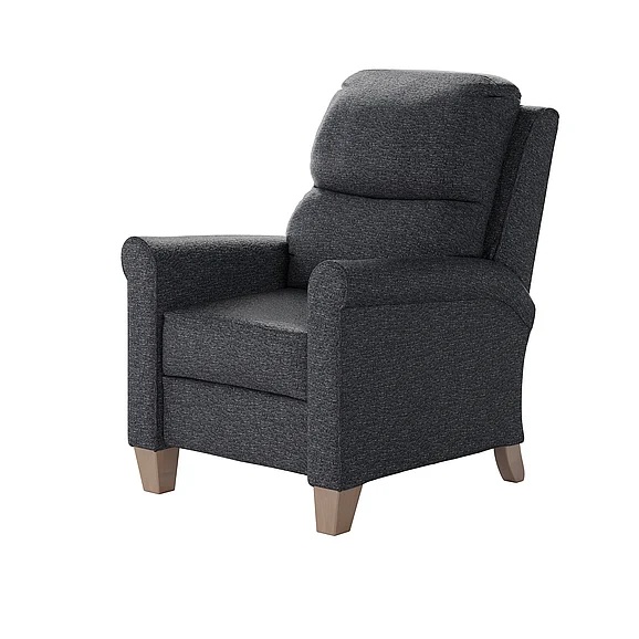 Southern Motion Pep Talk Hi-Leg Recliner in Navy 1628 123-60