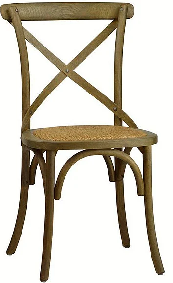 Dover Oak and Rattan Dining Chair in Natural Finish DV7881