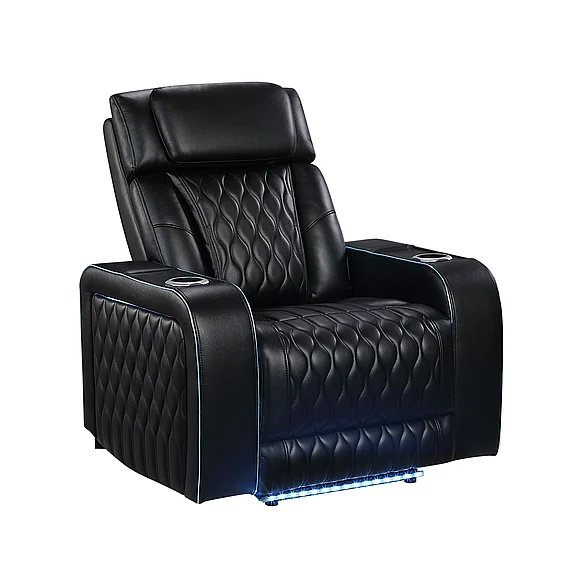 Galaxy Home Electra Recliner Black 733569304783