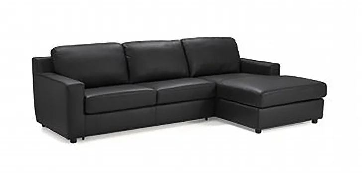 J&M Elizabeth Right Hand Facing Chaise Sectional in Black 18242-RHFC CLOSEOUT