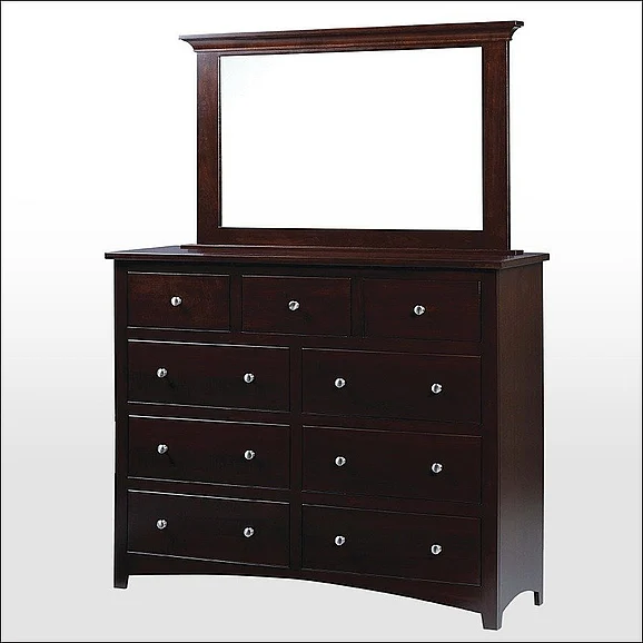 Troyer Ridge Ellington 9 Drawer Tall Dresser in Brown Maple 402