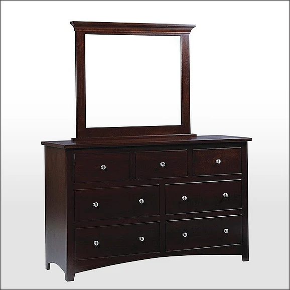 Troyer Ridge Ellington 7 Drawer Regular Dresser in Brown Maple 403