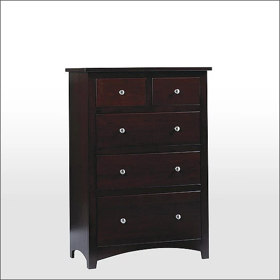 Troyer Ridge Ellington 5 Drawer Chest of Drawers in Brown Maple 404