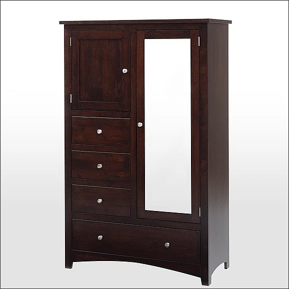 Troyer Ridge Ellington 4 Drawer/2 Door Chiffonier in Brown Maple 410