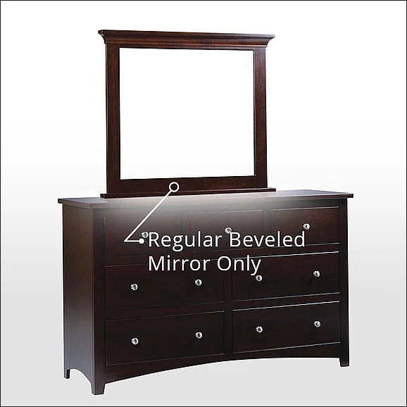 Troyer Ridge Ellington Regular Beveled Mirror in Brown Maple 420