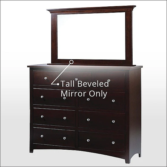 Troyer Ridge Ellington Tall Beveled Mirror in Brown Maple 421