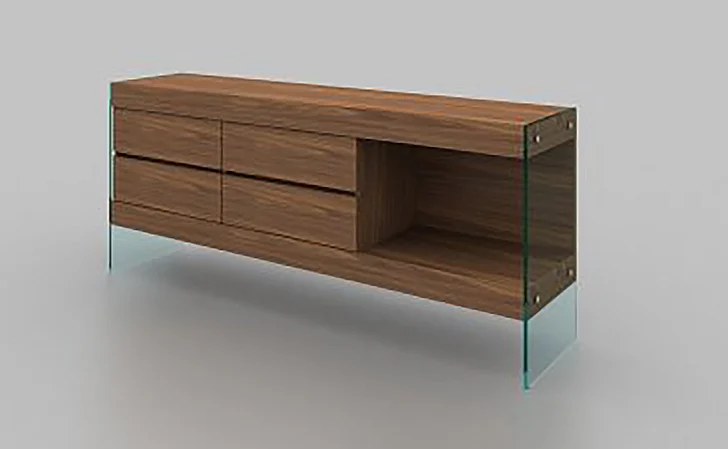 J&M Elm Buffet in Walnut 18031 PROMO