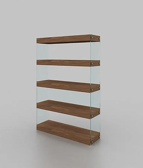 J&M Elm Curio in Walnut 1770411 PROMO