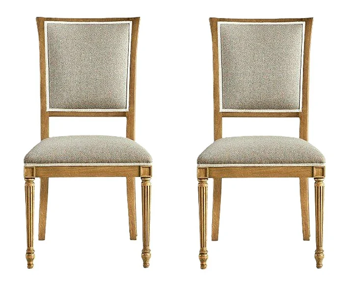 Jonathan Charles Timeless Flare Uph. Side Chair Flared Top in Sun Bleach Cherry 003-2-130-SBC (Set of 2)