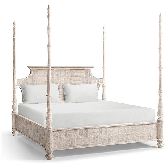 Jonathan Charles Bywater Poster Bed in Washed Acacia