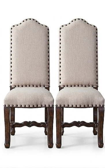 Ambella Home Florence Side Chair in Small Tweed 02007-615-021 (Set of 2)