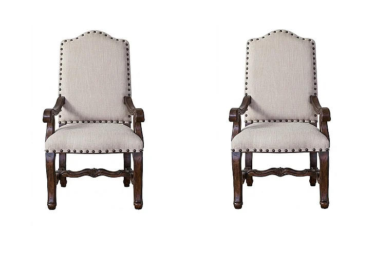 Ambella Home Florence Arm Chair in Small Tweed 02007-625-021 (Set of 2)