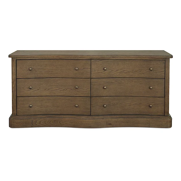 Moe's Home Clarence 6 Drawer Dresser Warm Brown EM-1011-03