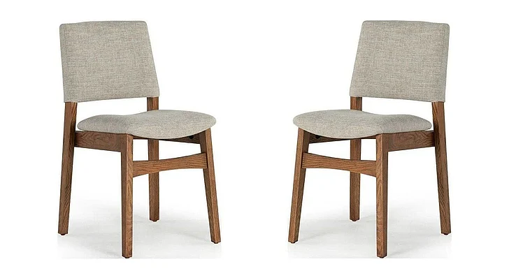 Transformer Table Dining Chair (Set of 2) in American Walnut & Pewter 10325 PROMO