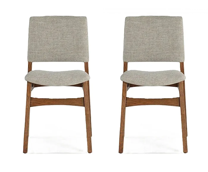 Transformer Table Dining Chair (Set of 2) in American Walnut & Pewter 10325