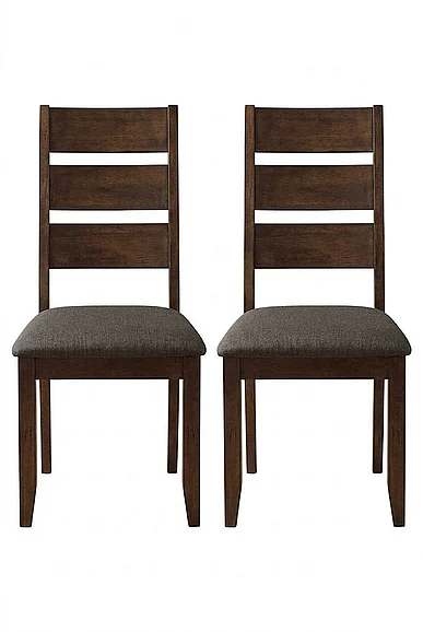 Coaster Alston Ladder Back Dining Side Chairs in Brown 106382 (Set Of 2)