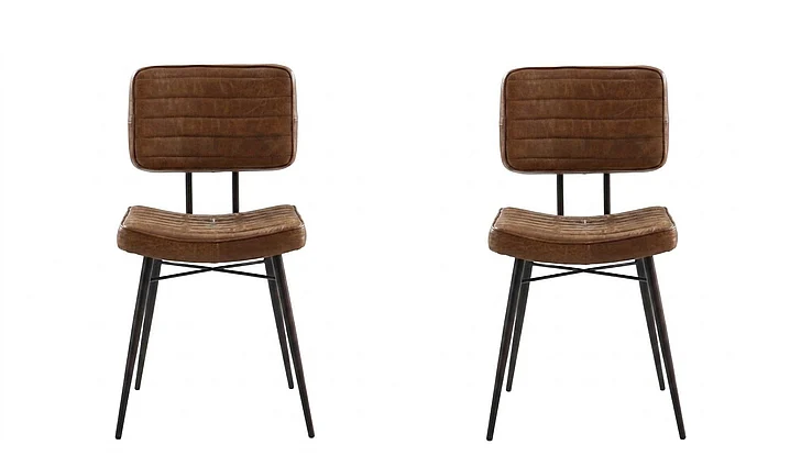 Coaster Furniture Misty Padded Side Chairs in Camel (Set of 2) 110642